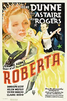 Flower In Lapel Prints: ROBERTA, Irene Dunne, Ginger Rogers, Fred Astaire, 1935
