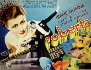 Dancers Prints: ROBERTA, Irene Dunne, Ginger Rogers, Fred Astaire, 1935