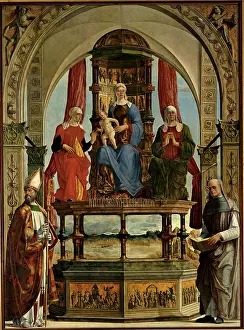 Attributes Prints: de Roberti Ercole, Portuense Altarpiece (Virgin and Child with Saints)