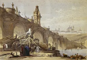 Cartography Prints: ROBERTS, David (1796-1864). Toledo Bridge in Madrid