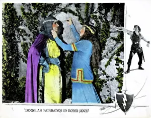 Knight Prints: ROBIN HOOD, from left, Douglas Fairbanks, Sr. Enid Bennett, 1922