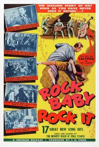 Carroll Prints: ROCK BABY - ROCK IT, left from top: Johnny Carroll