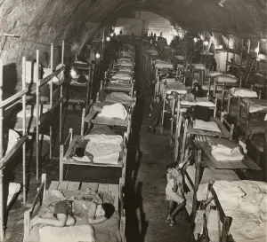 Rs4wn Prints: Rock shelters at Malta protect the population from German bombardment during World War 2