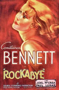 Constance Prints: ROCKABYE, Constance Bennett on US poster art, 1932