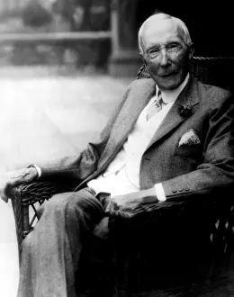 John D Prints: Rockefeller, John D. Sr. 91st birthday. Courtesy: CSU Archives / Everett Collection