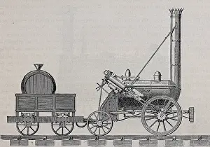 Wheel Prints: Rocket steam engine designed by Stephenson