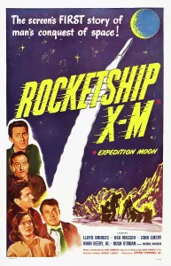 Rocket Ship Prints: ROCKETSHIP X-M, top: Lloyd Bridges, bottom left: Osa Massen, 1950