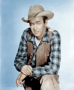 Flannel Shirt Prints: TWO RODE TOGETHER, James Stewart, 1961