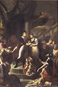 Ferdinand Vii Of Spain 1784 1833 Prints: RODES, Vicente (1791-1858). Spain putting Ferdinand VII on throne