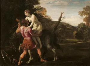 Shield Prints: Roger Delivering Angelica, by Giovanni Lanfranco