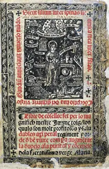 Valency Prints: ROIG, Jaume ( -1478). Title page of the 'Llibre dels consells'