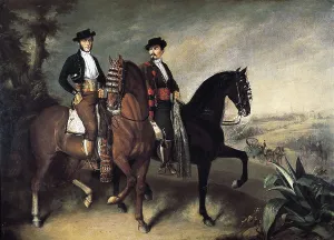 19th C Prints: ROLDAN, Jos (1808-1871). Two Horsemen