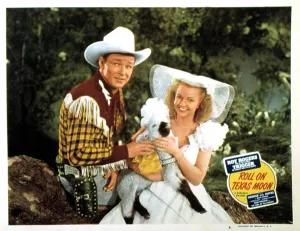 Baby Prints: ROLL ON TEXAS MOON, Roy Rogers, Dale Evans, 1946