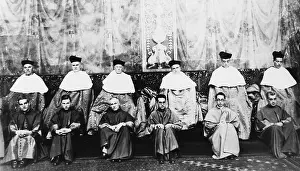 Bishops Prints: Roman Catholic Bishops after their elevation to Cardinals on Dec