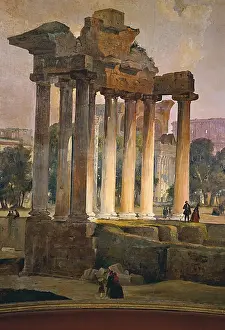 Stateliness Prints: Roman Forum (Foro romano), by Ippolito Caffi