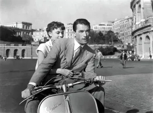 Vespa Prints: ROMAN HOLIDAY, Audrey Hepburn, Gregory Peck, 1953