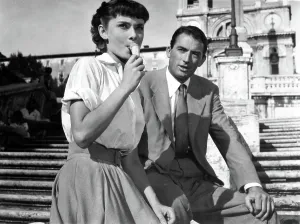 Steps Prints: ROMAN HOLIDAY, Audrey Hepburn, Gregory Peck, 1953