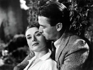 Kissing Cheek Prints: ROMAN HOLIDAY, Audrey Hepburn, Gregory Peck, 1953