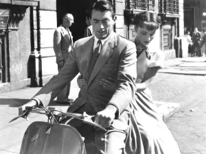 Vespa Prints: ROMAN HOLIDAY, Gregory Peck, Audrey Hepburn, 1953