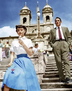 Enjoying Prints: ROMAN HOLIDAY, from left: Audrey Hepburn, Gregory Peck, 1953