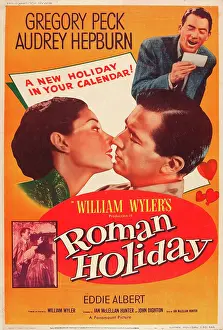 1953 Movies Prints: ROMAN HOLIDAY, from left: Audrey Hepburn
