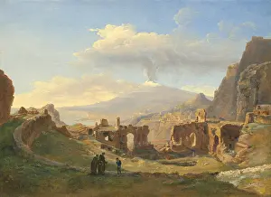 Volcano Prints: The Roman Theater at Taormina, by Louise-Josephine Sarazin de Belmont