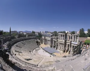 Antique Prints: Roman Theatre in Merida. 16 -15 BC