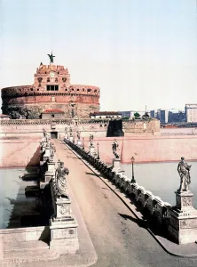 Images Dated 20th December 2007: Rome, Castel Sant Angelo, originally the Mausoleum of Hadrian