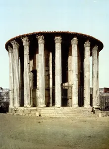 Images Dated 12th December 2007: Rome, Vesta's Temple, Rome, Italy, ca 1890s