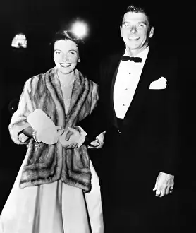 Conservatives Prints: Ronald and Nancy Reagan attended the movie premiere of The High