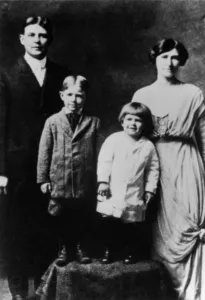 Parents Prints: Ronald Reagan with Dutch boy haircut Neil Reagan brother and Parents Jack and Nelle Reagan