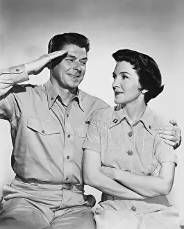 Salute Prints: Ronald Reagan and Nancy Davis stared in HELL CATS OF THE NAVY
