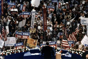Images Dated 9th March 2009: Ronald Reagan. Ronald Reagan giving his Acceptance Speech at the Republican National Convention