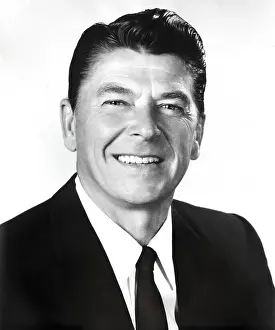 Middle Aged Prints: Ronald Reagans portrait used in successful 1966 campaign for governor of California (BSLOC_2021_3_21)