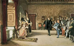 Regal Prints: ROSALES, Eduardo (1836-1873). The Presentation of de Don Juan de Austria to Charles V in Yuste