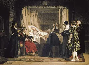 Ferdinand Ii The Catholic 1452 1516 Prints: ROSALES, Eduardo (1836-1873). Queen Isabella's Will
