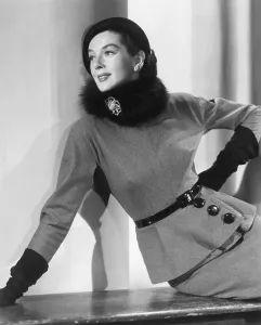 Fur Collar Prints: Rosalind Russell, 1952