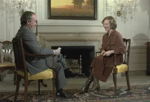Presidents Wives Prints: Rosalynn Carter during a White House interview with NBC anchor John Dancy. Feb. 6 1979