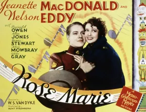Jeanette Prints: ROSE MARIE, Nelson Eddy, Jeanette MacDonald, 1936
