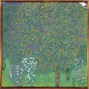 Rose Prints: Rosebushes Under the Trees, by Gustav Klimt