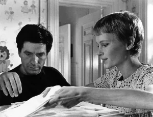 Apartment Prints: ROSEMARY'S BABY, from leftL John Cassavetes, Mia Farrow, 1968