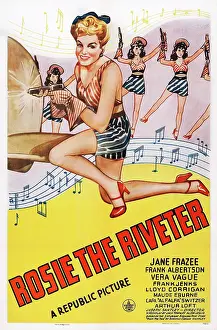 1944 Movies Prints: ROSIE THE RIVETER, US poster art, Jane Frazee, 1944