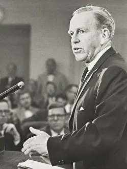 Press Conference Prints: Roswell Gilpatric, Deputy Secretary of Defense in the Kennedy Administration