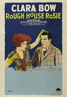 Sport Prints: ROUGH HOUSE ROSIE, poster art, from left: Clara Bow, Reed Howes, 1927