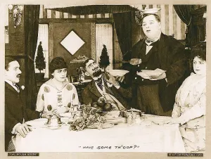 Serving Prints: THE ROUGH HOUSE, second from left: Alice Lake; second from right: Roscoe Fatty Arbuckle; far right
