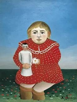Rousseau Prints: Rousseau, Henri (1844-1910). The Girl with a Doll