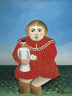 Parisians Prints: Rousseau, Henri (1844-1910). The Girl with a Doll