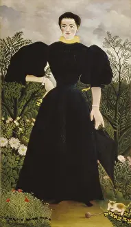 Rousseau, Henri (1844-1910). Portrait of Madame M. 1897. Post-Impressionism. Oil on canvas. FRANCE. Paris. Musee d'Orsay (Orsay Museum)