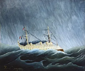 Parisians Prints: Rousseau, Henri (1844-1910). The Storm-Tossed Vessel