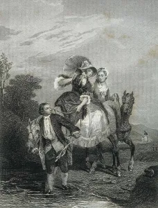 Rousseau, Jean-Jacques (1712-1778). Illustration of the work "Confessions" by Jean-Jacques Rousseau, written in 1778. Engraving. AISA/Everett Collection**US SALES ONLY**